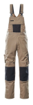 Turnbroek met kniezakken Maat licht kaki/zwart, MG270 Mascotte Uniek Augsburg