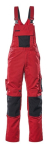 Turnbroek met kniezakken Maat rood/zwart, MG270 Mascotte Uniek Augsburg
