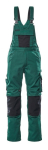 Turnbroek met kniezakken Maat groen/zwart, MG270 Mascotte Uniek Augsburg