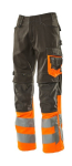 trousers with kneepad pockets Gr.54 L90,dark anthracite/ orange,MG290 Mascot Safe Supreme Leeds