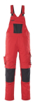 Turnbroek met kniezakken Maat rood/zwart, MG340 Mascotte Uniek Leipzig