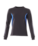 Dames sweatshirt Maat zwart/blauw, MG310 Mascotte Versnellen 18394