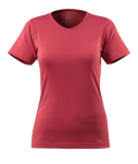 Dames T-shirt Maat framboosrood, BW220 Mascotte Crossover Leuk