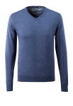Herren Strickpullover blau-meliert, MG240 Mascot Frontline 50635