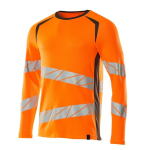 T-shirt met lange mouwen met hoge zichtbaarheid Maat M, hi-vis oranje/cantraciet, MG150 Mascotte Versnellen Veilig 19081