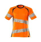 Damen Warnschutz T-Shirt hi-vis orange/schwarzblau, MG150 Mascot Accelerate Safe 19092