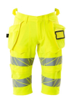 Shorts with hanging pockets hi-vis yellow, MG265 Mascot Accelerate Safe 19349