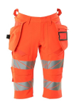 Shorts with hanging pockets hi-vis red, MG265 Mascot Accelerate Safe 19349