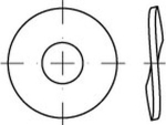 Federscheibe DIN 137 B 33,0 mm, roh
