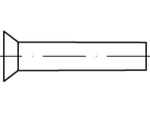Countersunk rivet DIN 661 6x22 mm Steel
