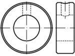 Stellring DIN 705 B 32 mm, roh mit Stiftloch