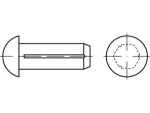 Halbrundkerbnagel DIN 1476 3x7 mm, roh