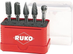 Hardmetalen stiftfrezenset 5 stuks in minidoos Ruko 116004