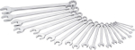Combination spanner double outside SW 6-34 mm 21 pcs. chrome-plated Hazet 600N/21