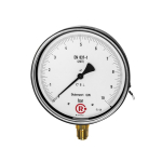 Feinmess-Manometer AG 1/2", D160, bar Edelstahl 304, Anschluss unten