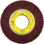 Abrasive mop wheel 200x50x68.2 mm, K150 corundum medium NCW 600 Sheet metal cover, Klingspor