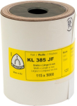 Abrasive cloth roll 115x5000 mm, K120 corundum KL 385 JF Klingspor