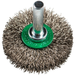 Borstel met ronde schacht 60x14x6 mm, roestvrij staal BRS 600 W Klingspor