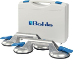 Saugheber-Set Tragfähigkeit 60 kg Kopf-Ø 120 mm 3 Köpfe Aluminium