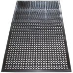 Deurmat LxBxS 1500x900x12 mm zwart rubber