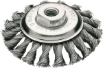 Cone brush Ø 100 mm thread Wire thickness 0.5 mm Steel 12 mm