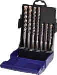 Hammer drill set 7-piece SDSplus in plastic case Promat Multicutter 4 863580