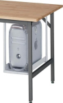 PC-Halter H500xB150-230 mm Stahlblech lichtgrau RAL 7035