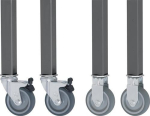 Rollensatz Rollen-Ø 80 mm 2 Bock-/2 Lenkrollen mit Feststeller