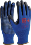 Fijngebreide nitril handschoen Maat 9 blauw Pro Fit NI-Thermo