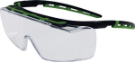 Safety goggles Black/green temples, clear lens Pro Fit Kubik