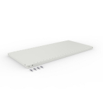 Fachboden für Steckregal B1300xT600mm Tragfähigkeit 150 kg Stahlblech lichtgrau, RAL 7035