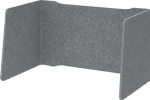 Acoustic enclosure WxH grey-mottled 3-sided