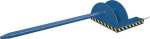 Hefdoorn 1500 kg Totale lengte 2800 mm Poedercoating gentiaanblauw RAL 5010