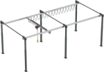 Zweischienenportalkran lichte Breite 5020 mm Bau-H.2899-4264 mm Aluminium/Stahl Tragfähigkeit 500 kg