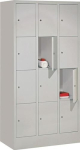 Fächerschrank 12 Fächer HxBxT 1518x900x500 mm RAL 7035 RAL 7035