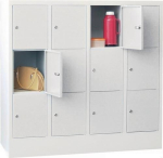 Fächerschrank 12 Fächer HxBxT 1187x1200x500 mm RAL 7035 RAL 7035