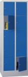 Fächerschrank 10 Fächer HxBxT 1850x600x500 mm RAL 7035 RAL 5010