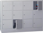 Fächerschrank 12 Fächer HxBxT 1187x1600x500 mm RAL 7035 RAL 7035