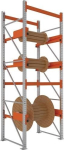 Cable drum rack H2200xW900xD1100 mm Basic shelving, galvanised