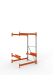 Cable drum rack H2200xW1300xD1100 mm Add-on shelf, galvanised