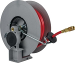 Hose reel with aluminium housing for compressed air Hose length 15 m, with spring return