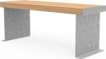 Tafel, stalen frame Totale lengte 2000 mm gegalvaniseerd 80 x 100 mm