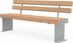 Park bench L2000xW615xH875 mm Douglas fir 92 kg