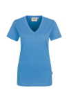 Damen-V-Shirt Classic Gr. malibublau MG160 Hakro 126
