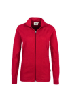 Dames interlockjack Maat rood BW220 Hakro 227