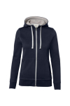 Damen-Kapuzenjacke Bonded Gr. tinte/silber MG340 Hakro 255