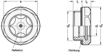 Olie kijkglas GN 543.2-15-G1/2-B-RT