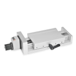 Adjustment slide with rotary knob GN 900-120-210-50-DN-2 with position indicator
