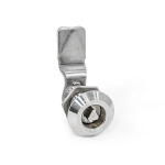Edelstahl-Verriegelung mit Dreikant GN 515-NI-DK-30-18-BL