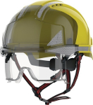 Industriekletterhelm gelb/rauch ABS, EN 397 EN 50365 EN 12492 EVO VISTAlens Dualswitch